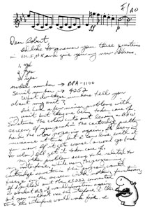 Paul Zibits Letter (Approx. July/Aug 1979